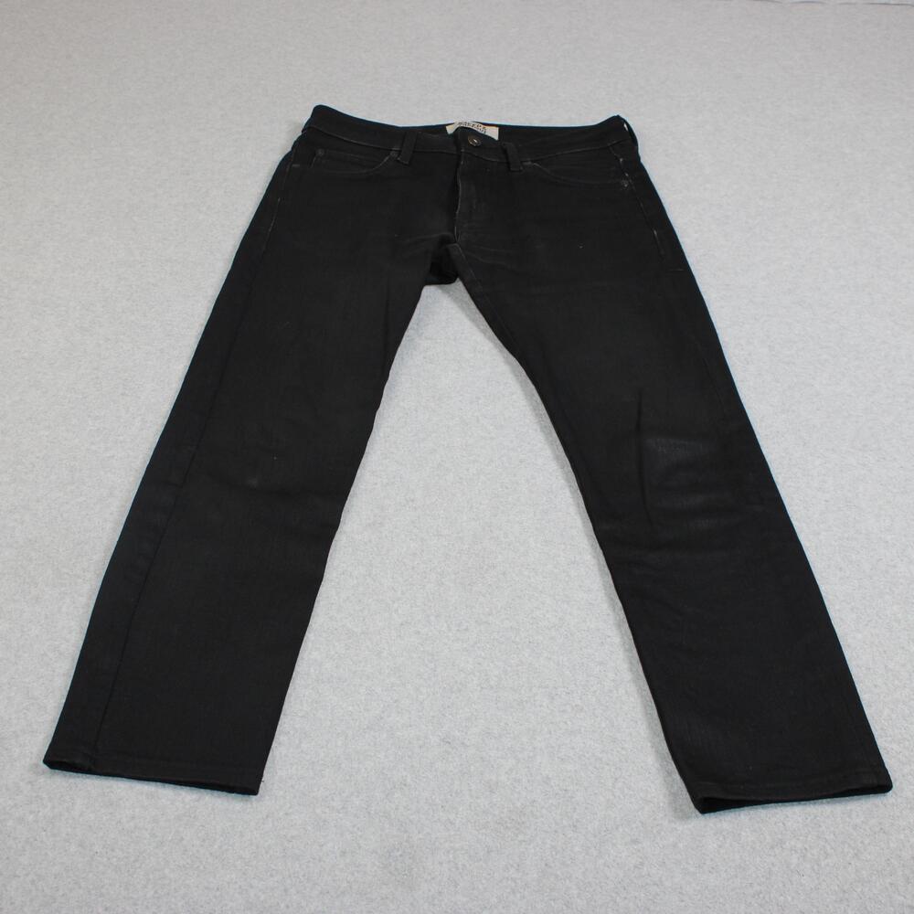 Naked & Famous Jeans Mens 30x27 Black Straight Japanese Denim Pants Heritage